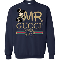 Mr Mickey Gucci Couple Disney Shirt Valentine's Day T-shirt Crewneck Pullover Sweatshirt Crewneck Pullover Sweatshirt - parenttees