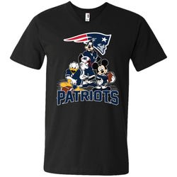 Mickey Mouse New England Patriots American Football Nfl Sports Shirt Men V-Neck T-Shirt