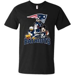 Mickey Mouse New England Patriots American Football Nfl Sports Shirt Men V-Neck T-Shirt Men V-Neck T-Shirt - parenttees