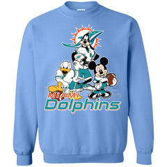 Mickey Mouse Miami Dolphins American Football Nfl Sports Shirt Crewneck Pullover Sweatshirt Crewneck Pullover Sweatshirt - parenttees