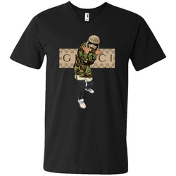 Gucci Gang Hiphop T-shirt Men V-Neck T-Shirt