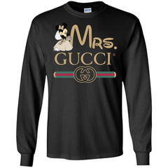 Mrs Minnie Gucci Couple Disney Shirt Valentine's Day T-shirt Men Long Sleeve Shirt Men Long Sleeve Shirt - parenttees