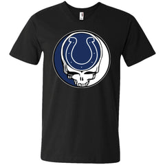 Indianapolis Colts Grateful Dead Steal Your Face Football Nfl Shirts Men V-Neck T-Shirt Men V-Neck T-Shirt - parenttees