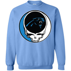 Carolina Panthers Grateful Dead Steal Your Face Football Nfl Shirts Crewneck Pullover Sweatshirt Crewneck Pullover Sweatshirt - parenttees