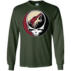 Arizona Coyotes Grateful Dead Steal Your Face Hockey Nhl Shirts Men Long Sleeve Shirt Men Long Sleeve Shirt - parenttees