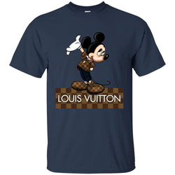 Louis Vuitton Mickey T-shirt Men Cotton T-Shirt