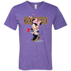 Couple Gucci Minnie Tshirt Valentine's Day Men V-Neck T-Shirt Men V-Neck T-Shirt - parenttees