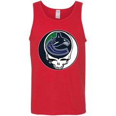 Vancouver Canucks Grateful Dead Steal Your Face Hockey Nhl Shirts Men Cotton Tank Men Cotton Tank - parenttees