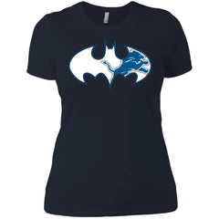 We Are The Detroit Lions Batman Nfl Mashup Women Cotton T-Shirt Women Cotton T-Shirt - parenttees