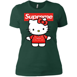 Supreme Hello Kitty Loves T-shirt Women Cotton T-Shirt