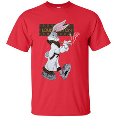 Louis Vuitton Rabbit Smoking Shirt Men Cotton T-Shirt Men Cotton T-Shirt - parenttees