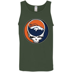 Denver Broncos Grateful Dead Steal Your Face Football Nfl Shirts Men Cotton Tank Men Cotton Tank - parenttees