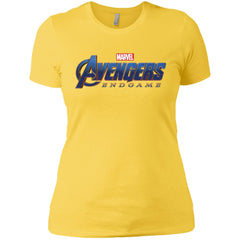 Marvel Avengers Endgame Movie Logo Graphic Women Cotton T-Shirt Women Cotton T-Shirt - parenttees