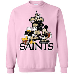 Mickey Mouse New Orleans Saints American Football Nfl Sports Shirt Crewneck Pullover Sweatshirt Crewneck Pullover Sweatshirt - parenttees