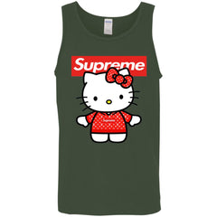 Supreme Hello Kitty Loves T-shirt Men Cotton Tank Men Cotton Tank - parenttees