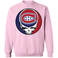 Montreal Canadiens Grateful Dead Steal Your Face Hockey Nhl Shirts Crewneck Pullover Sweatshirt Crewneck Pullover Sweatshirt - parenttees