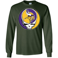 Minnesota Vikings Grateful Dead Steal Your Face Football Nfl Shirts Men Long Sleeve Shirt Men Long Sleeve Shirt - parenttees