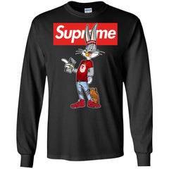 Supreme Rabbit Money Men Long Sleeve Shirt Men Long Sleeve Shirt - parenttees