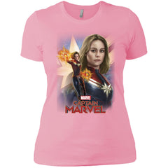 Marvel Captain Marvel Powers Portrait Women Cotton T-Shirt Women Cotton T-Shirt - parenttees