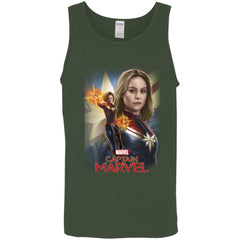 Marvel Captain Marvel Powers Portrait Men Cotton Tank Men Cotton Tank - parenttees