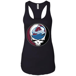 Colorado Avalanche Grateful Dead Steal Your Face Hockey Nhl Shirts Women Tank Top