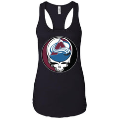 Colorado Avalanche Grateful Dead Steal Your Face Hockey Nhl Shirts Women Tank Top Women Tank Top - parenttees