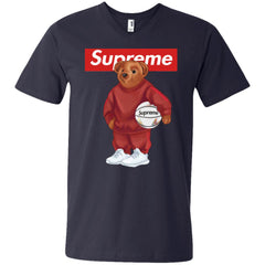 Supreme Bear Sport T-shirt Men V-Neck T-Shirt Men V-Neck T-Shirt - parenttees