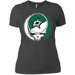 Dallas Stars Grateful Dead Steal Your Face Hockey Nhl Shirts Women Cotton T-Shirt Women Cotton T-Shirt - parenttees