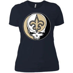 New Orleans Saints Grateful Dead Steal Your Face Football Nfl Shirts Women Cotton T-Shirt Women Cotton T-Shirt - parenttees