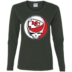 Kansas City Chiefs Grateful Dead Steal Your Face Football Nfl Shirts Women Long Sleeve Shirt