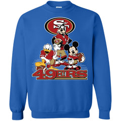 Mickey Mouse San Francisco 49ers American Football Nfl Sports Shirt Crewneck Pullover Sweatshirt Crewneck Pullover Sweatshirt - parenttees