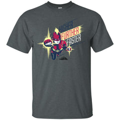 Captain Marvel Higher Further Faster Drawn Men Cotton T-Shirt Men Cotton T-Shirt - parenttees