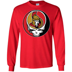 Ottawa Senators Grateful Dead Steal Your Face Hockey Nhl Shirts Men Long Sleeve Shirt Men Long Sleeve Shirt - parenttees