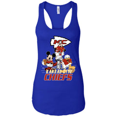 Nfl – Kansas City Chiefs Donald Duck Goofy Mickey Mouse Super Bowl 2019 Football Women Tank Top Women Tank Top - parenttees