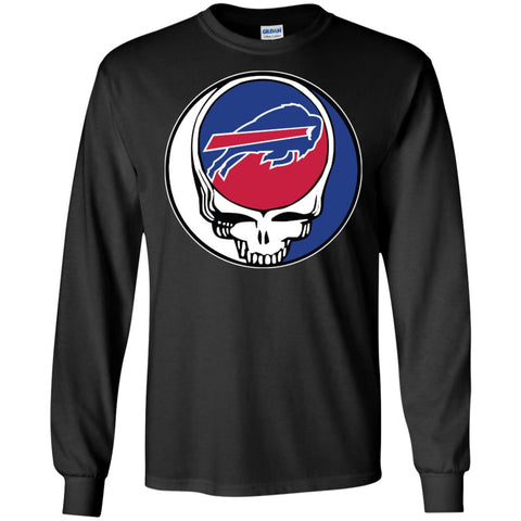 Buffalo Bills Grateful Dead Steal Your Face Football Nfl Shirts Men Long Sleeve Shirt Black / S Men Long Sleeve Shirt - parenttees