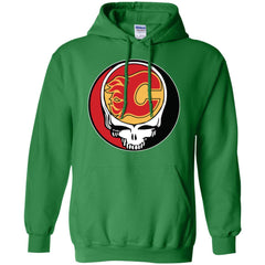 Calgary Flames Grateful Dead Steal Your Face Hockey Nhl Shirts Pullover Hoodie Sweatshirt Pullover Hoodie Sweatshirt - parenttees