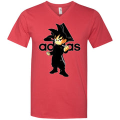 Goku Adidas Black T-shirt Men V-Neck T-Shirt Men V-Neck T-Shirt - parenttees