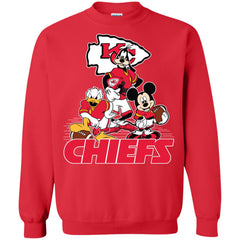 Mickey Mouse Kansas City Chiefs American Football Nfl Sports Shirt Crewneck Pullover Sweatshirt Crewneck Pullover Sweatshirt - parenttees