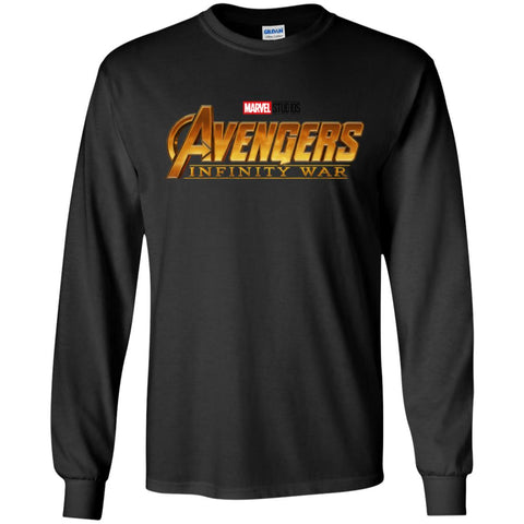 Infinity War Endgame Men Long Sleeve Shirt Black / S Men Long Sleeve Shirt - parenttees