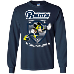 Nfl – Los Angeles Rams Totally Awesome Mickey Mouse Super Bowl 2019 Football Men Long Sleeve Shirt