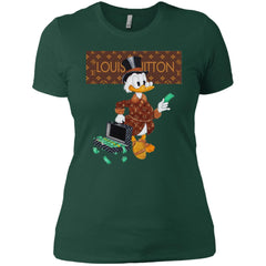 Louis Vuitton Donald Duck T-shirt Women Cotton T-Shirt Women Cotton T-Shirt - parenttees