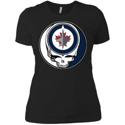 Winnipeg Jets Grateful Dead Steal Your Face Hockey Nhl Shirts Women Cotton T-Shirt