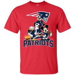Mickey Mouse New England Patriots American Football Nfl Sports Shirt Men Cotton T-Shirt Men Cotton T-Shirt - parenttees