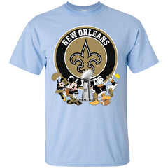 Nfl – New Orleans Saints Super Bowl 2019 Mickey Mouse Minnie Mouse Donald Duck Daisy Duck Football Men Cotton T-Shirt Men Cotton T-Shirt - parenttees