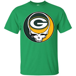 Green Bay Packer Grateful Dead Steal Your Face Football Nfl Shirts Men Cotton T-Shirt