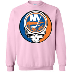 New York Islanders Grateful Dead Steal Your Face Hockey Nhl Shirts Crewneck Pullover Sweatshirt Crewneck Pullover Sweatshirt - parenttees