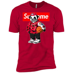 Supreme Bear Basketball T-shirt Men Short Sleeve T-Shirt Men Short Sleeve T-Shirt - parenttees