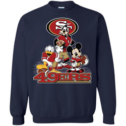 Mickey Mouse San Francisco 49ers American Football Nfl Sports Shirt Crewneck Pullover Sweatshirt