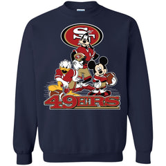 Mickey Mouse San Francisco 49ers American Football Nfl Sports Shirt Crewneck Pullover Sweatshirt Crewneck Pullover Sweatshirt - parenttees