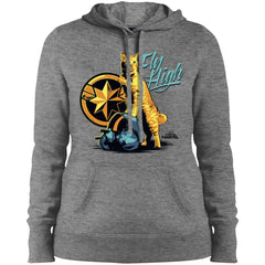 Captain Marvel Symbol Goose Fly High Women Hooded Sweatshirt Women Hooded Sweatshirt - parenttees